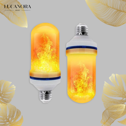 FlameLuxe™ LED lamp with fire effect