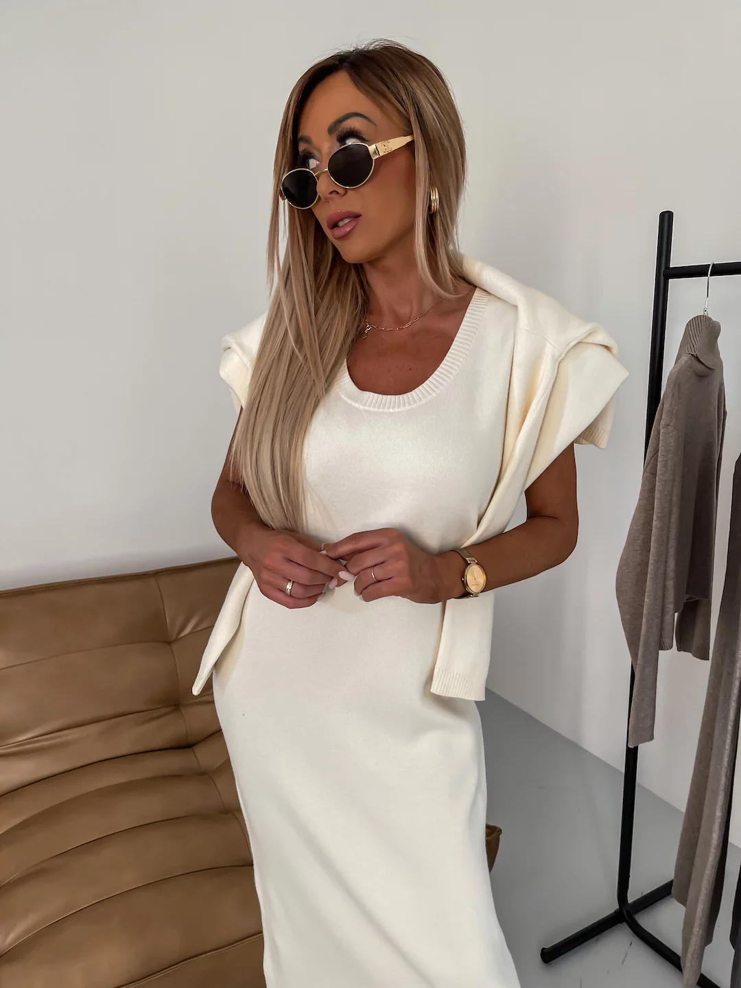 Flavia Lauletta™ Elegant sweater and skirt set