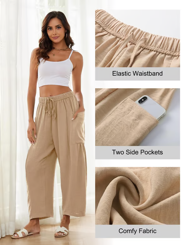 Flora Nunno™ Women's Casual Wide Leg Pants