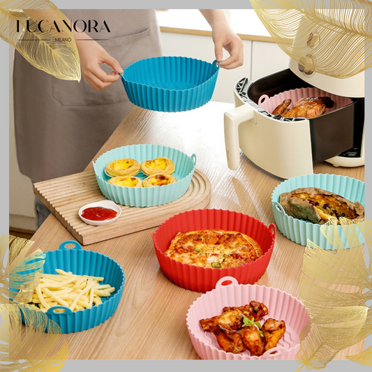 FryProtect™ Air Fryer Silicone Frying Pan