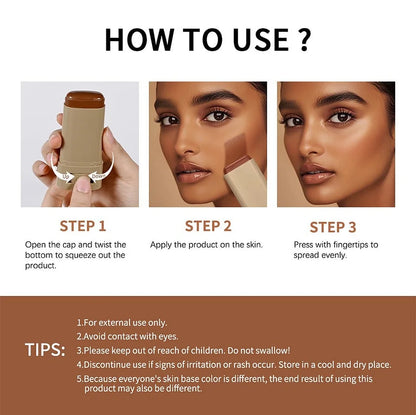 GLOWZE™ Foundation Stick Serum Boosted Skin Tint