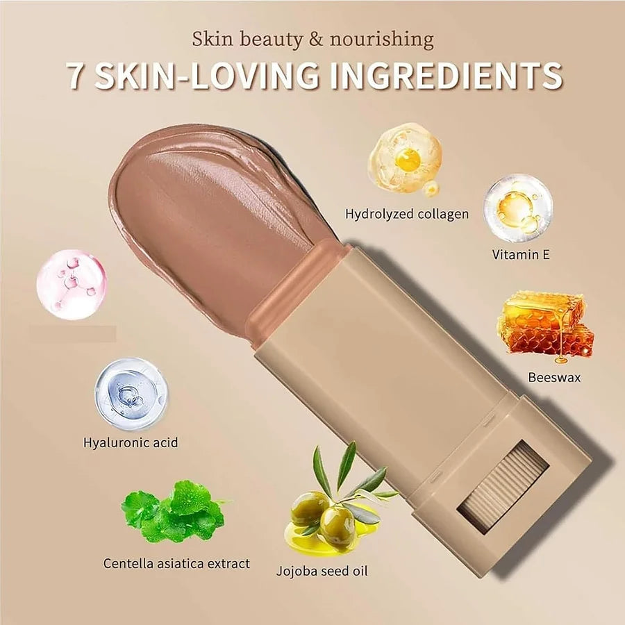 GLOWZE™ Foundation Stick Serum Boosted Skin Tint