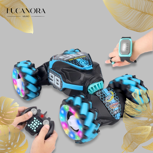 GestoRacer™ Gesture Sensing RC Stunt Car with Lights and Music