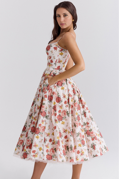 Giacinta Petrilli™ Midi dress with tulle skirt and adjustable straps