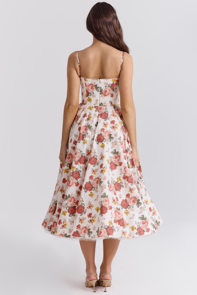 Giacinta Petrilli™ Midi dress with tulle skirt and adjustable straps
