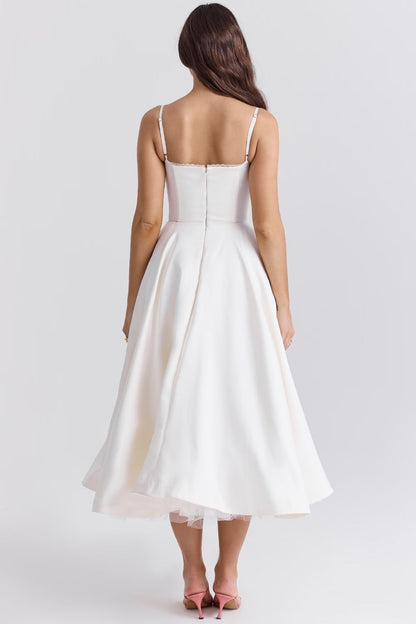Giacinta Petrilli™ Midi dress with tulle skirt and adjustable straps