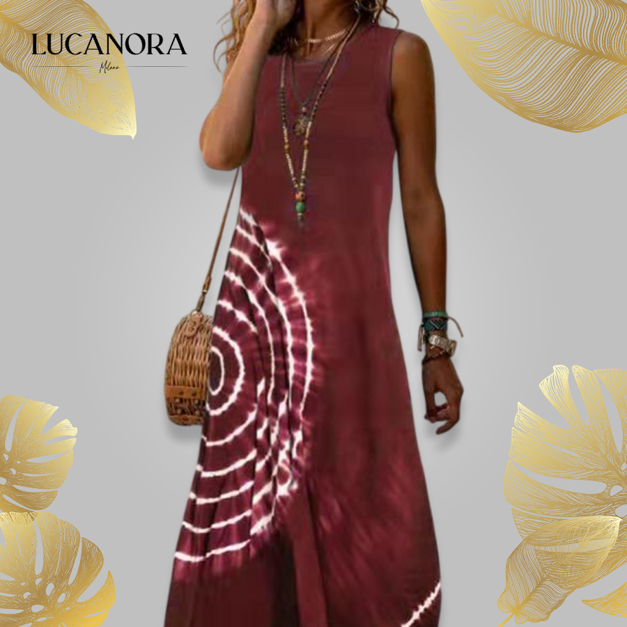 Gilda Melone™ Women's casual sleeveless midi dress