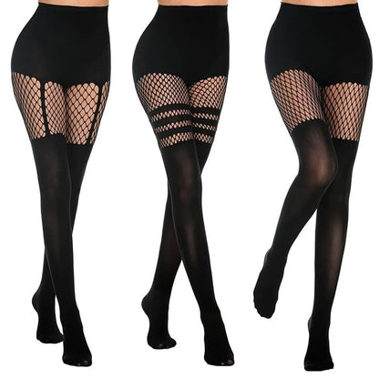 Grazia Frisone™ Women's Sexy Fishnet Mock Thigh High Stockings