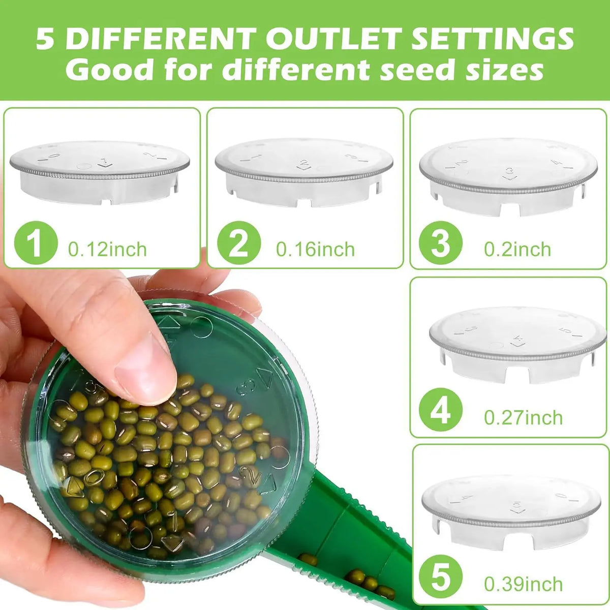 GrowTek™ Plant stecker for even seed coverage