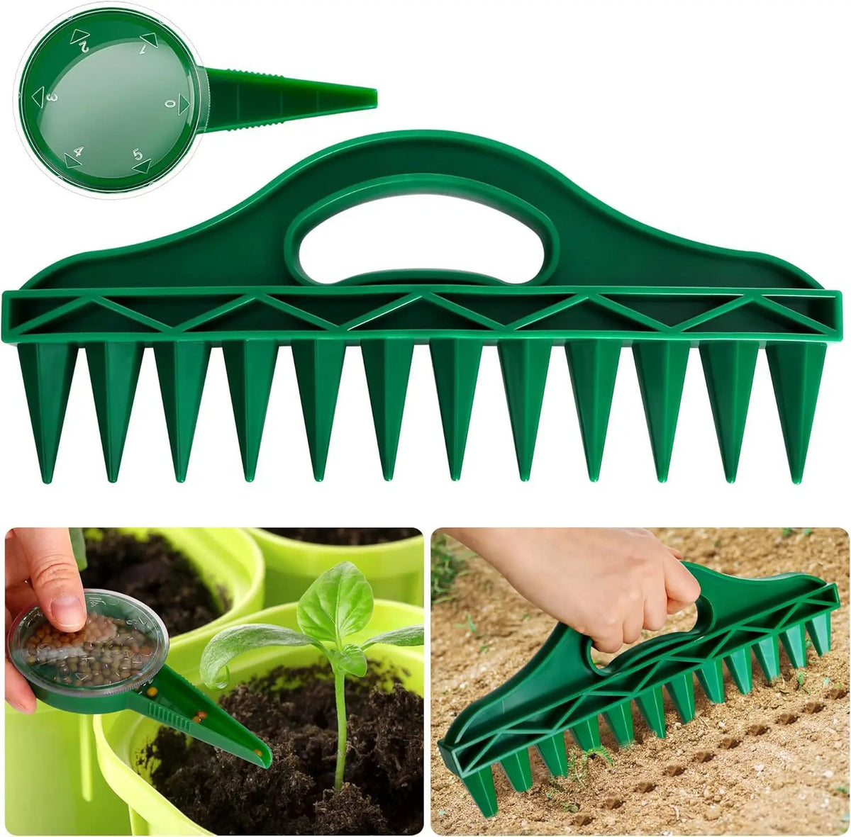 GrowTek™ Plant stecker for even seed coverage