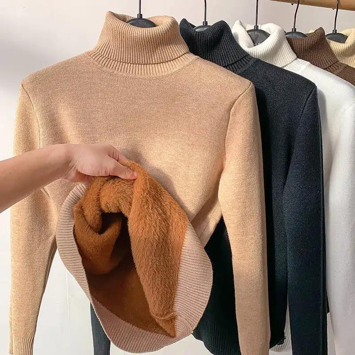 Rubie Baptiste™️ Warm fleece winter turtleneck sweater