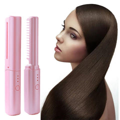 Mini GlamSet™️  Electric comb / Mini curling iron and straightener 2 in 1