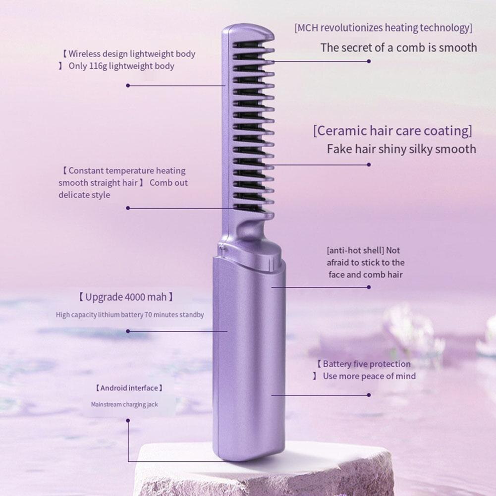 Mini GlamSet™️  Electric comb / Mini curling iron and straightener 2 in 1