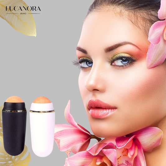 HerbaBeauty™ Gentle facial roller against sebum and sweat | Smooth skin anytime, anywhere!
