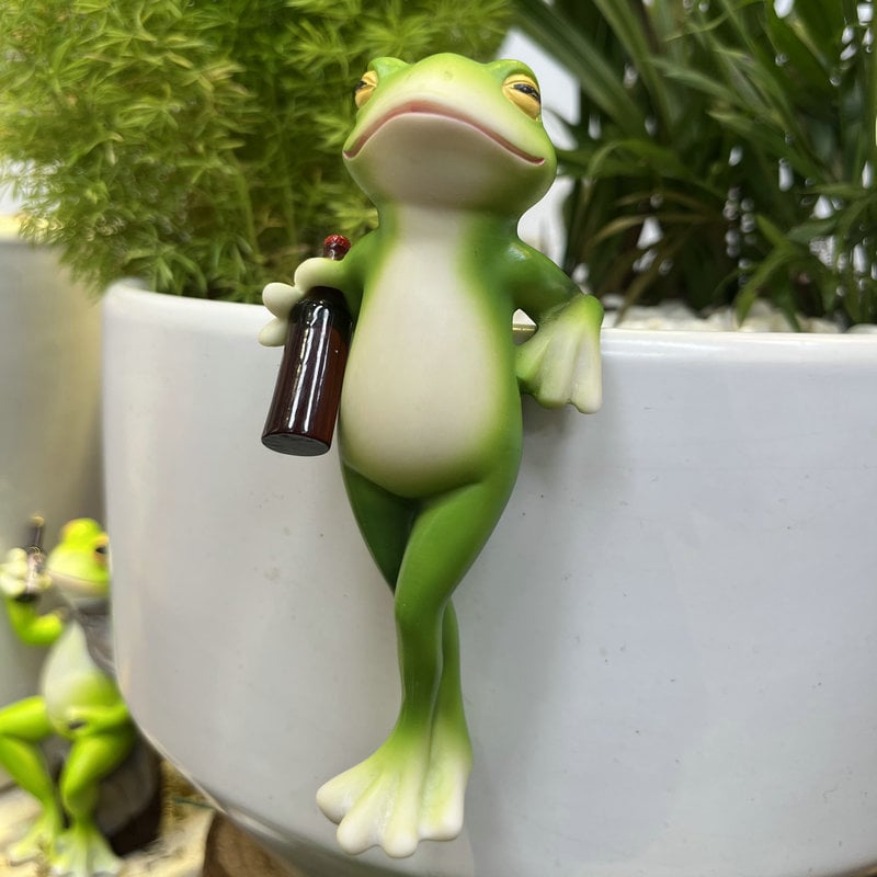 HopKins™ Hanging Frog Flower Pot Ornament