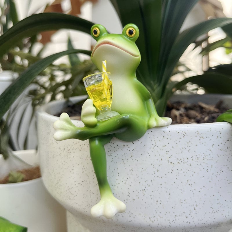 HopKins™ Hanging Frog Flower Pot Ornament