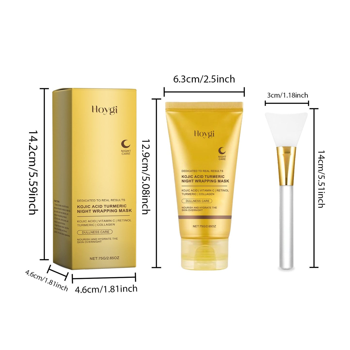 Hoygi™ Kojic Acid Turmeric Night Wrapping Mask