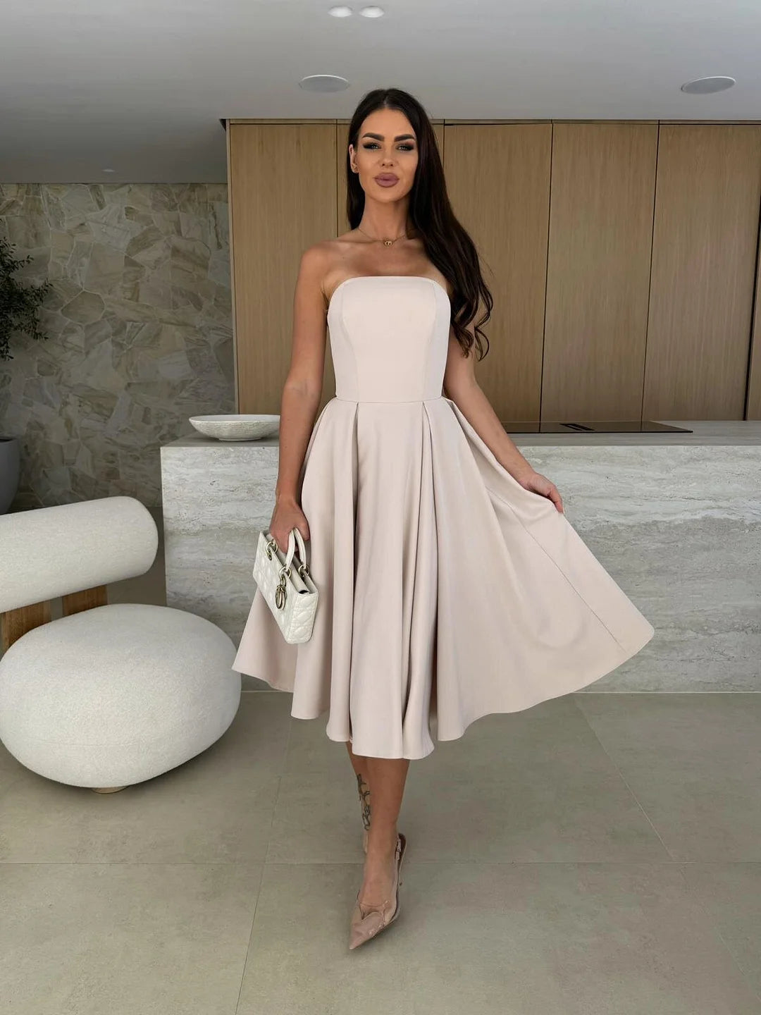 Irene Altimari™ Strapless Midi Dress
