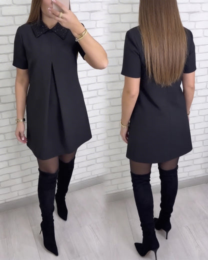 Isabelle Scartozzi™ Sparkling Collar A-Line Dress