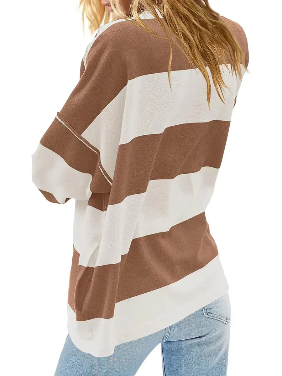 Keira™ Vintage oversize striped shirt