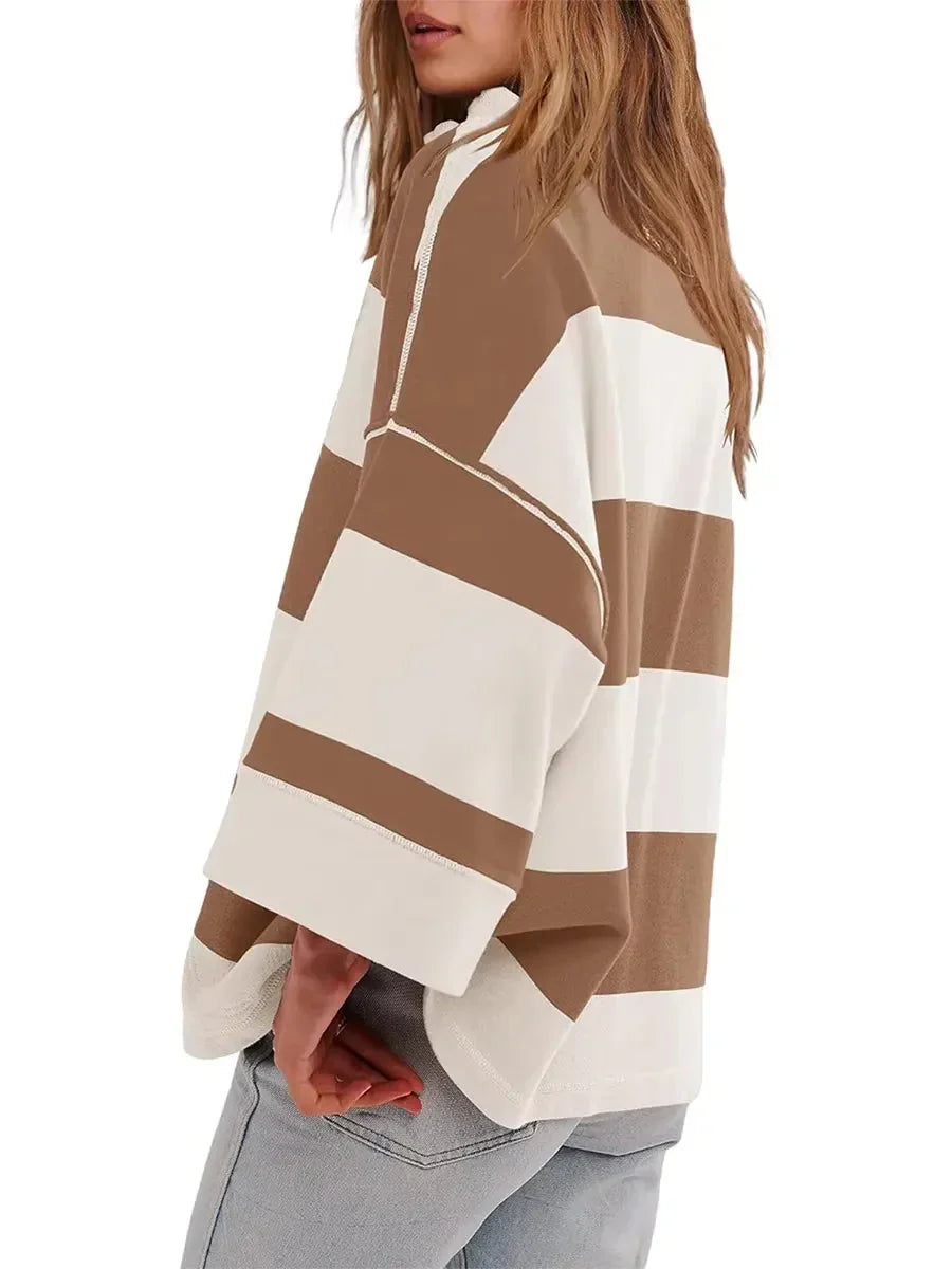 Keira™ Vintage oversize striped shirt