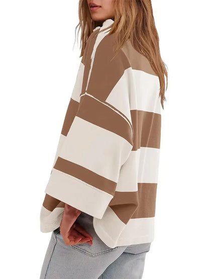 Keira™ Vintage oversize striped shirt
