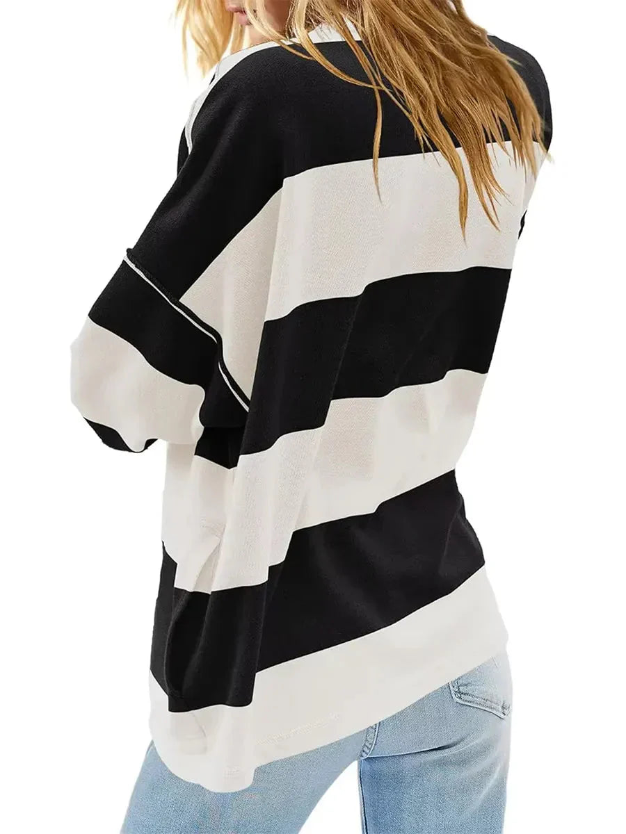 Keira™ Vintage oversize striped shirt