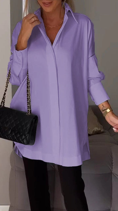 Khloe Gesner™ Shirt with lapel slit