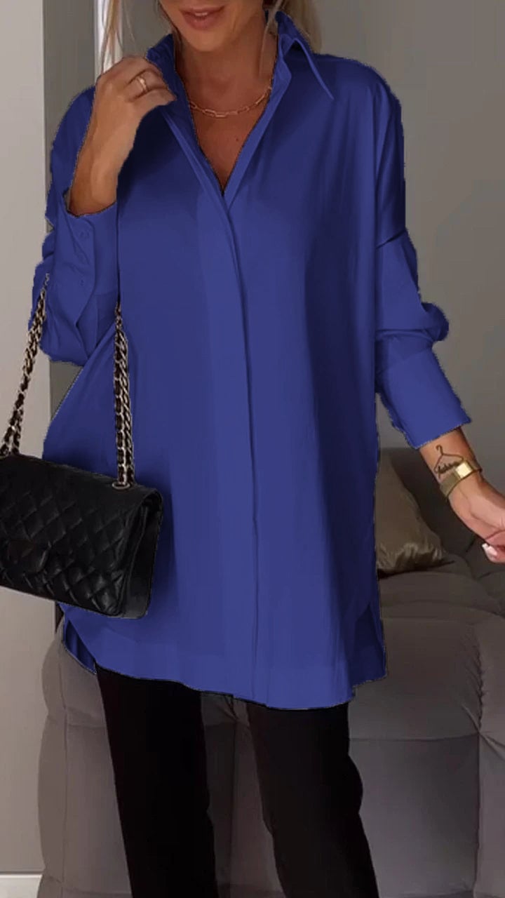 Khloe Gesner™ Shirt with lapel slit