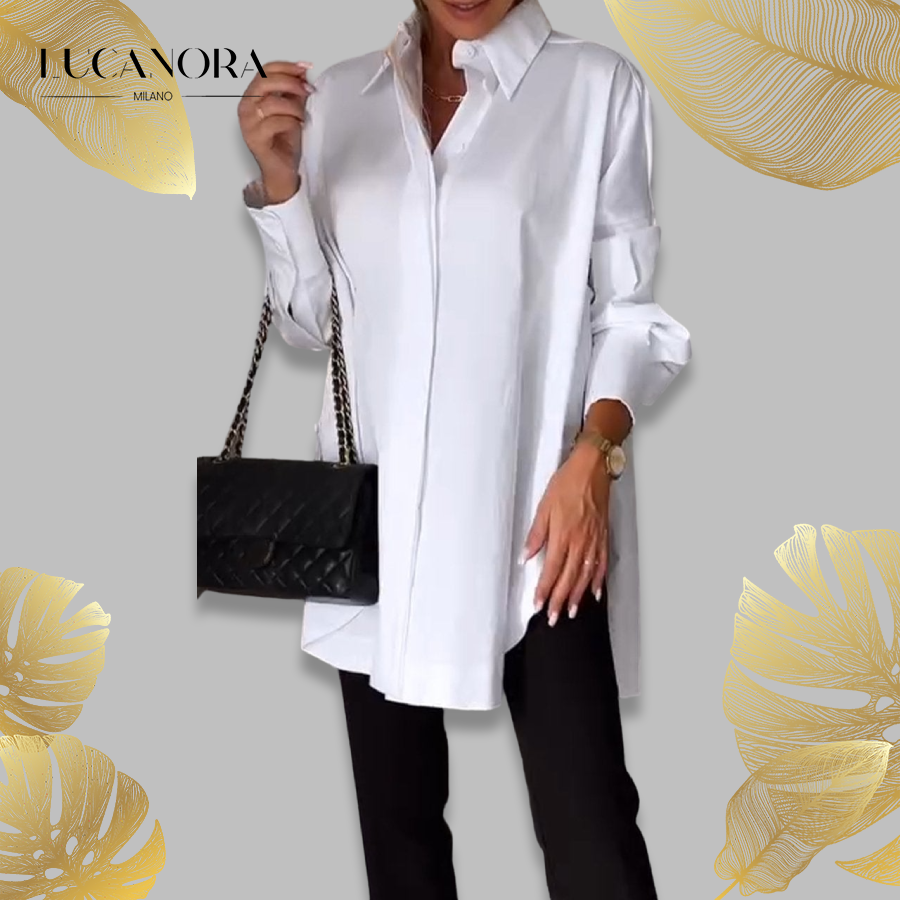 Khloe Gesner™ Shirt with lapel slit