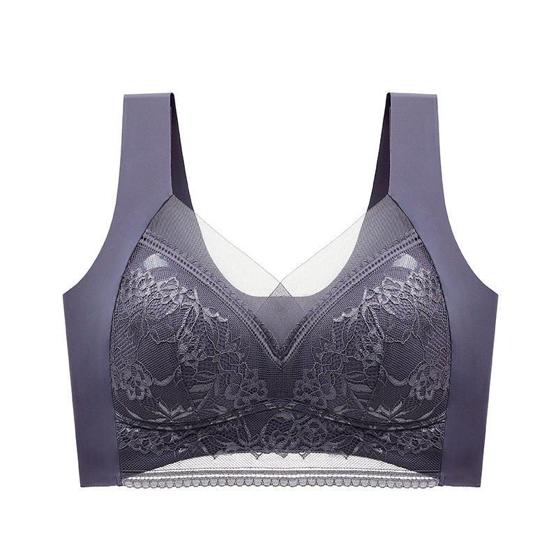 LaceLuxe™ Women's Lace Ice Silk Bra