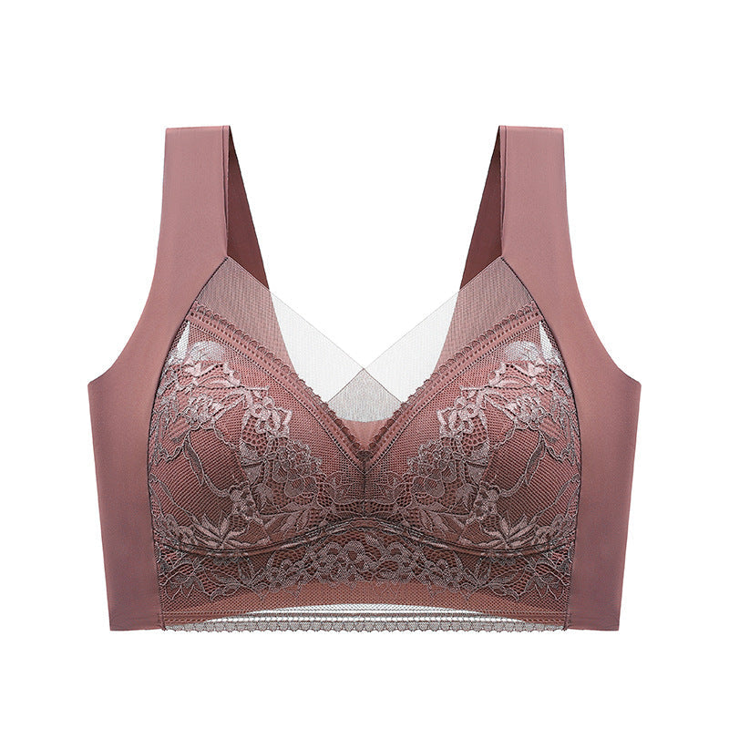 LaceLuxe™ Women's Lace Ice Silk Bra