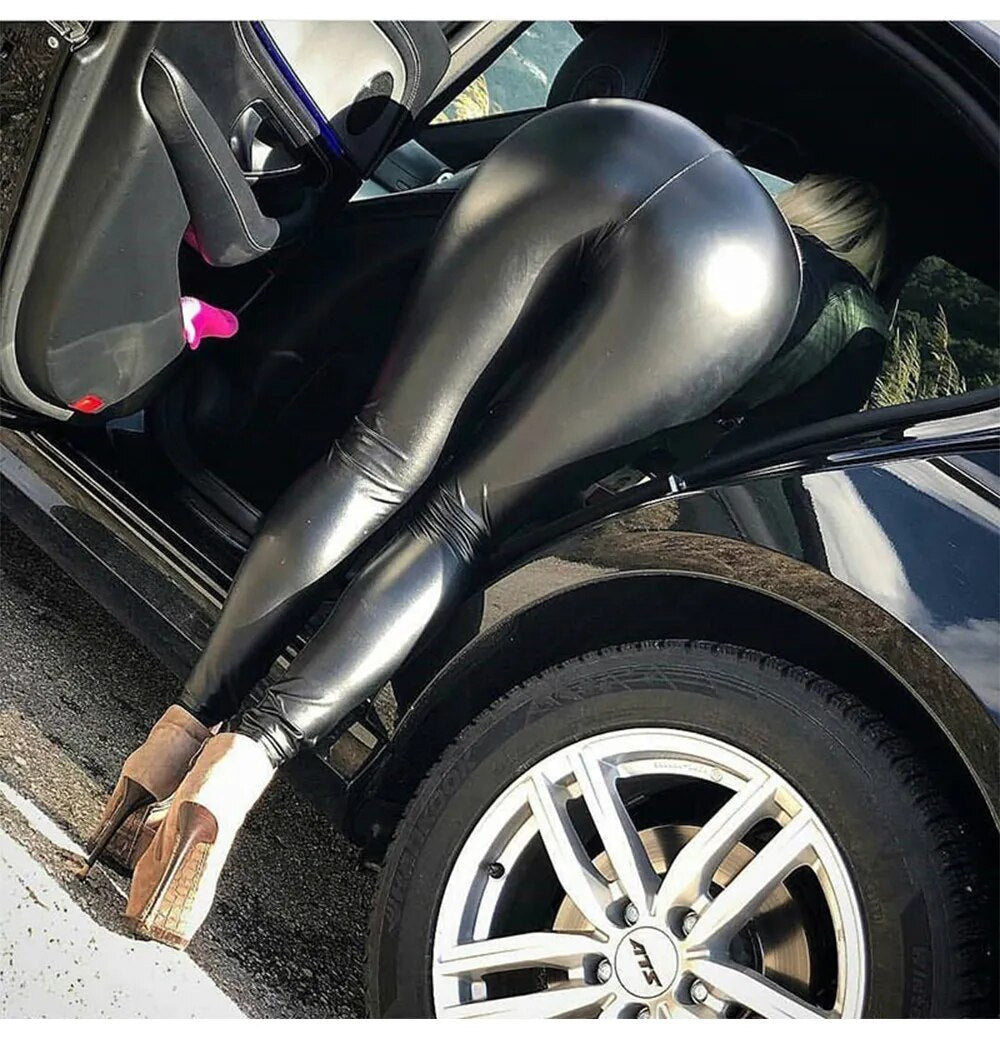 Evonne™ Warm leather leggings