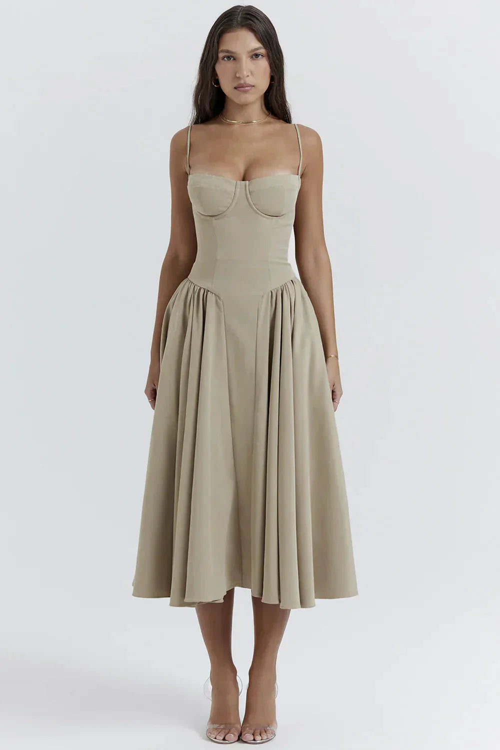 Liane Vincent™️ Corset midi dress