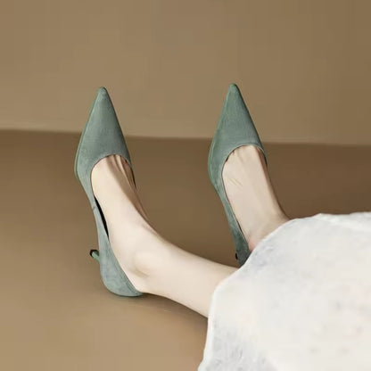 Luciana Rusco™ High-Quality Women's Pointed-Toe Black High Heels