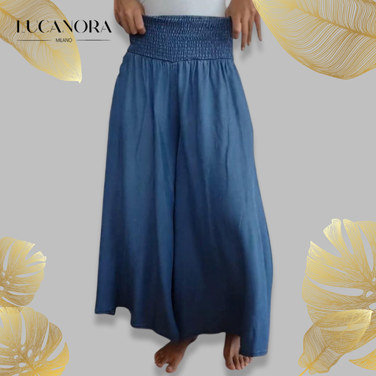 Luigia™ Wide-leg pants with high waist and pockets