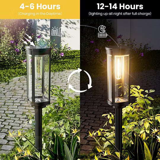 LumiPath Pro™ Decorative Solar Pathway Lights