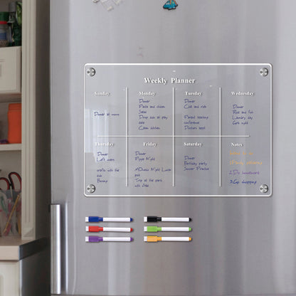 MagPlan™ Magnetic acrylic calendar