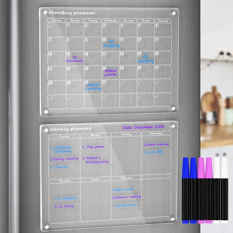 MagPlan™ Magnetic acrylic calendar