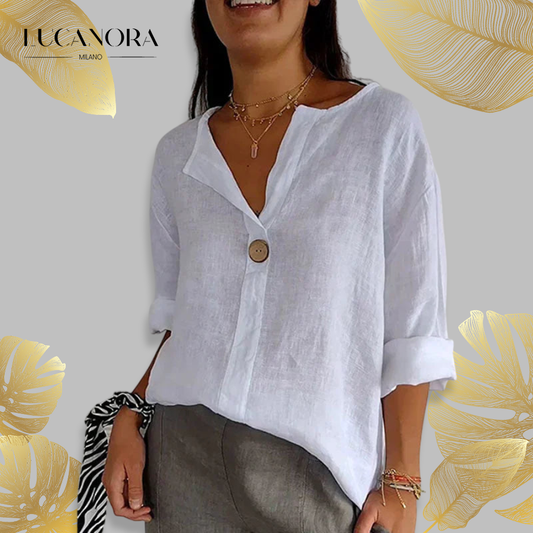 Mara Parco™ V-neck button down shirt