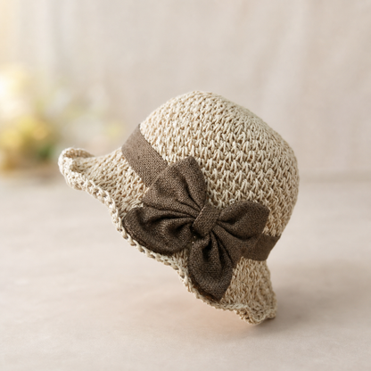 Seraphina Dune™ Woven Straw Sun Hat with Bow