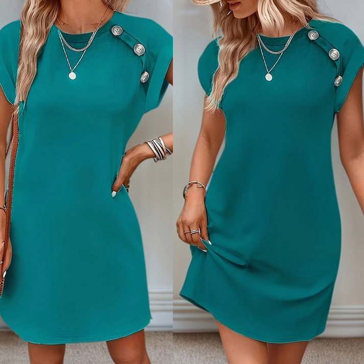 Mia Bucca™ A-line dress with round neckline