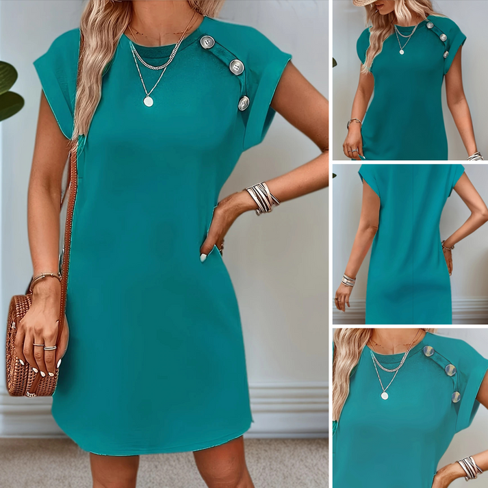 Mia Bucca™ A-line dress with round neckline