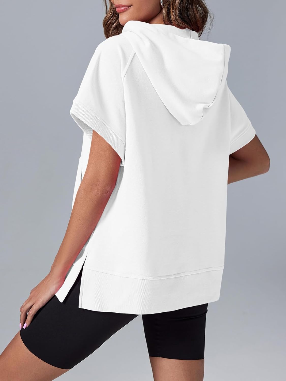 Molly™ Oversized casual shirt with half zip