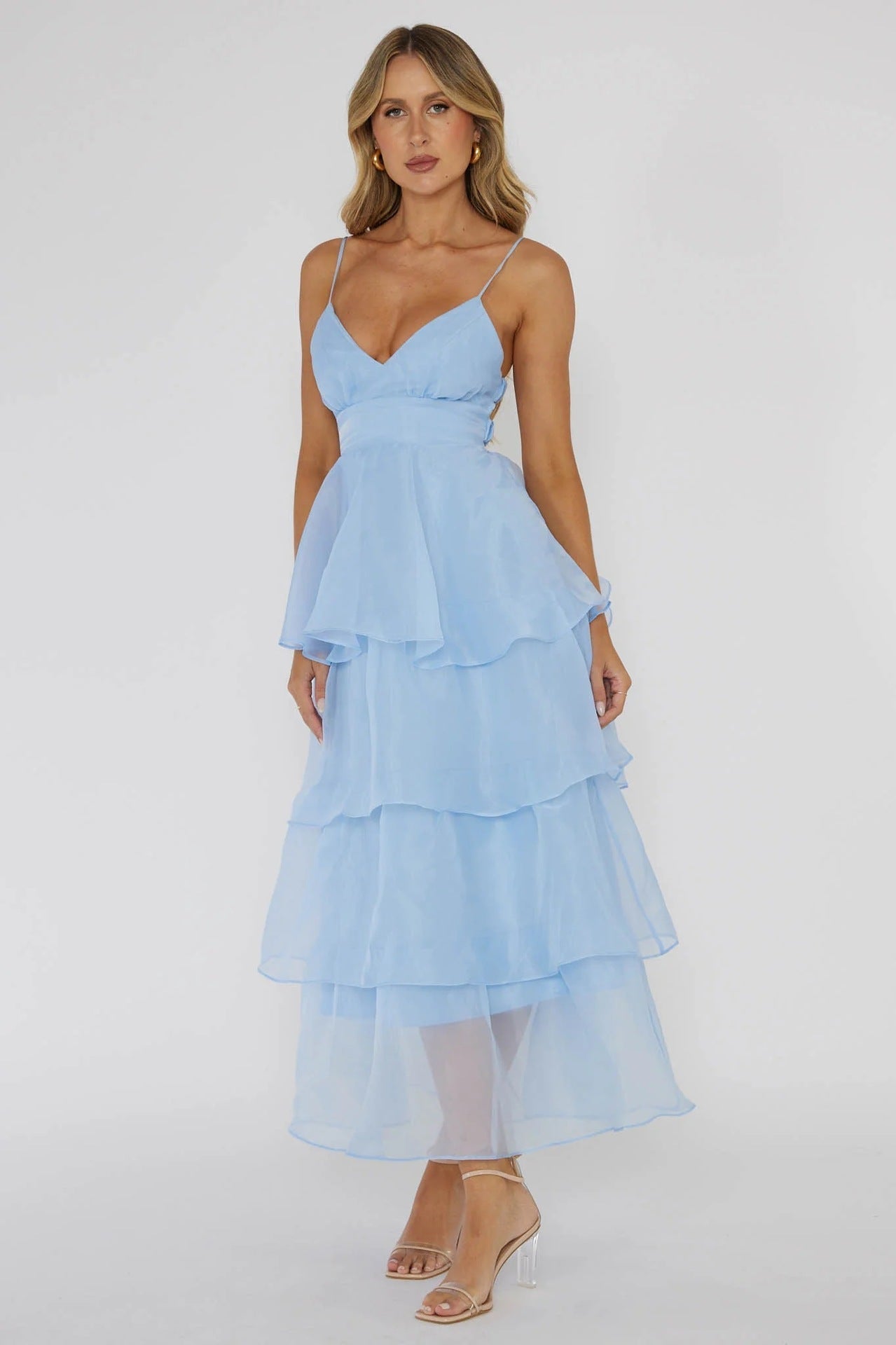 Nina Vidal™ Maxi ruffle dress