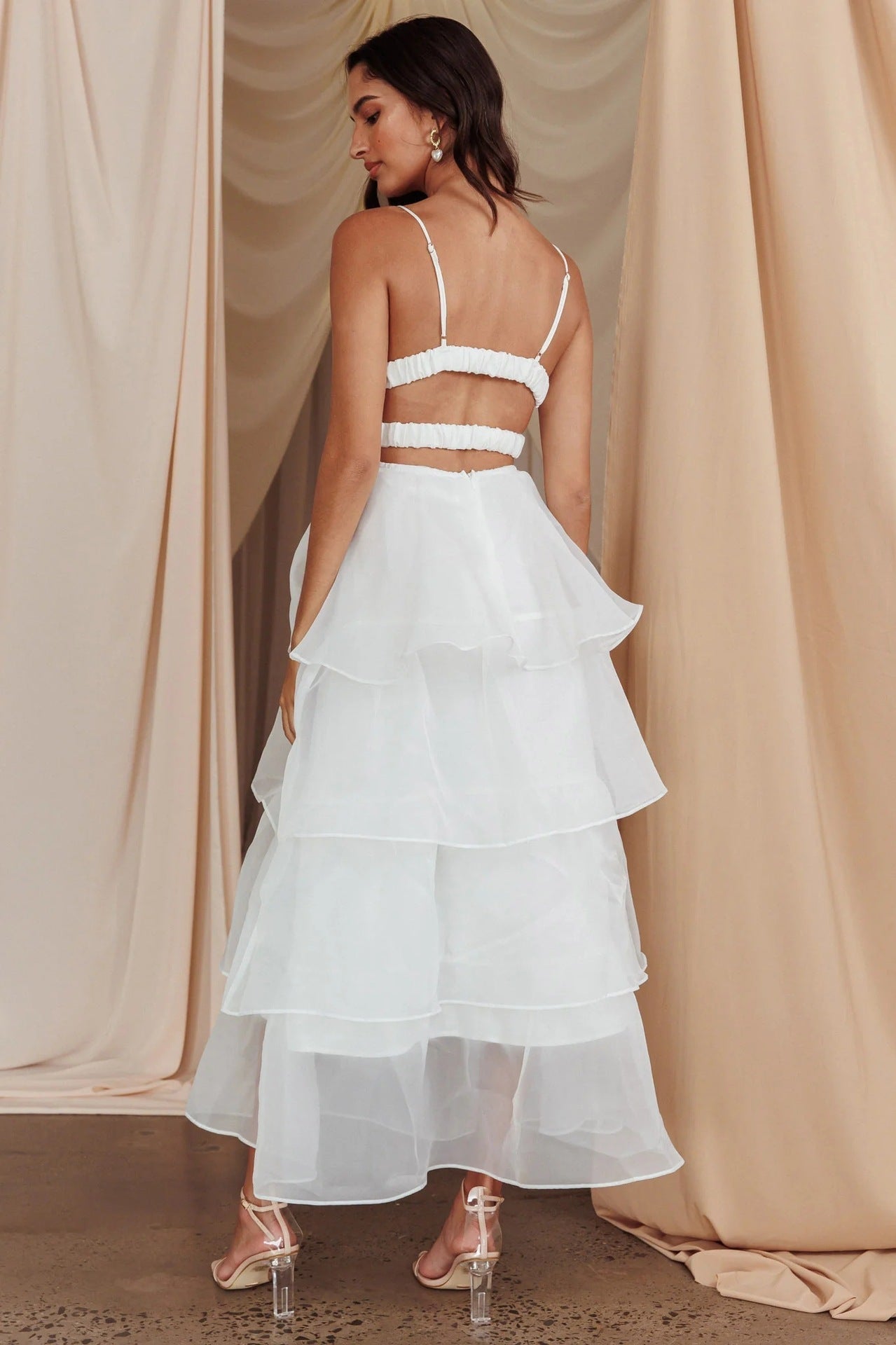 Nina Vidal™ Maxi ruffle dress