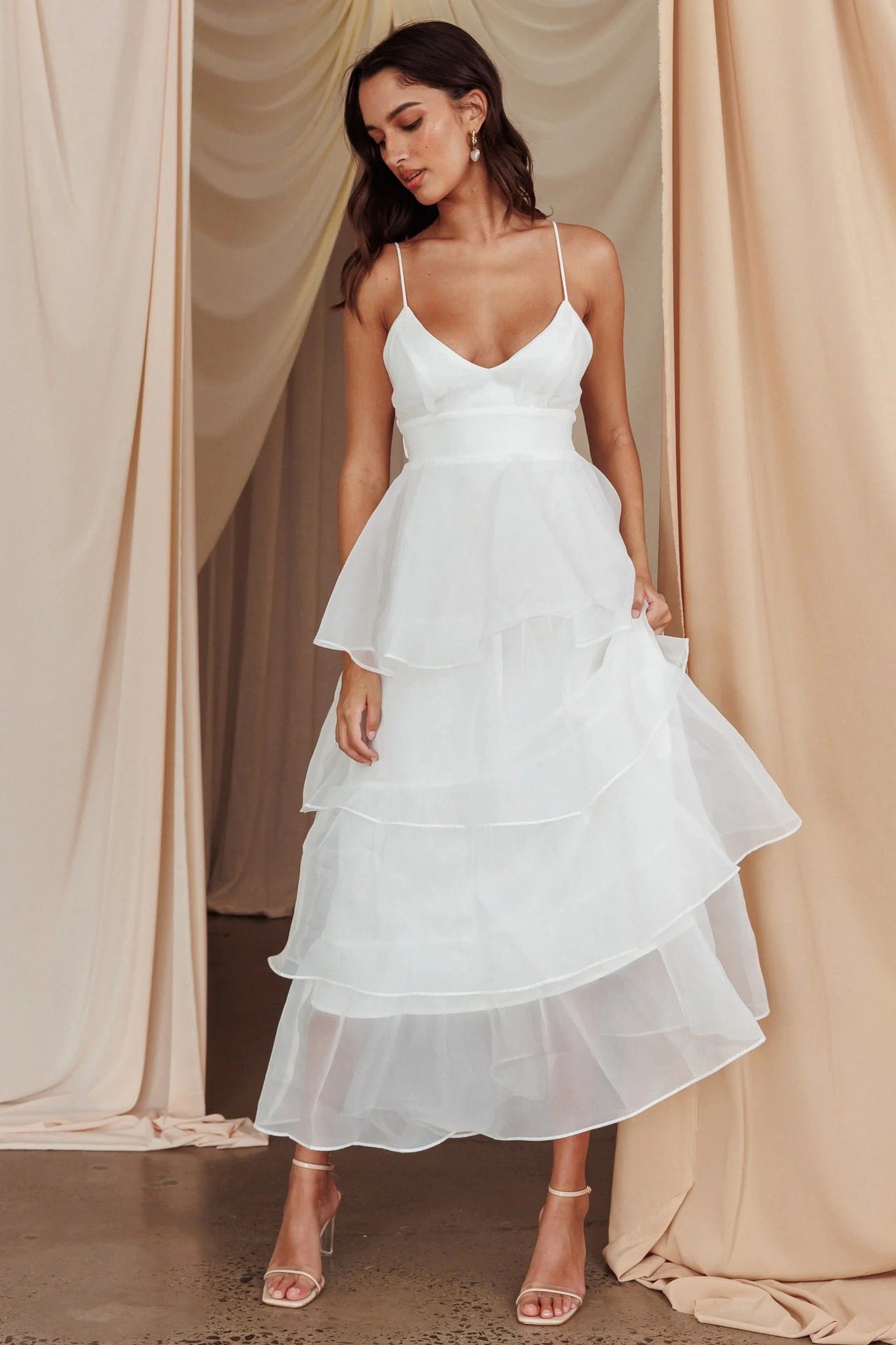 Nina Vidal™ Maxi ruffle dress
