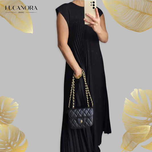 Nina Dembélé™ Sleeveless pleated dress