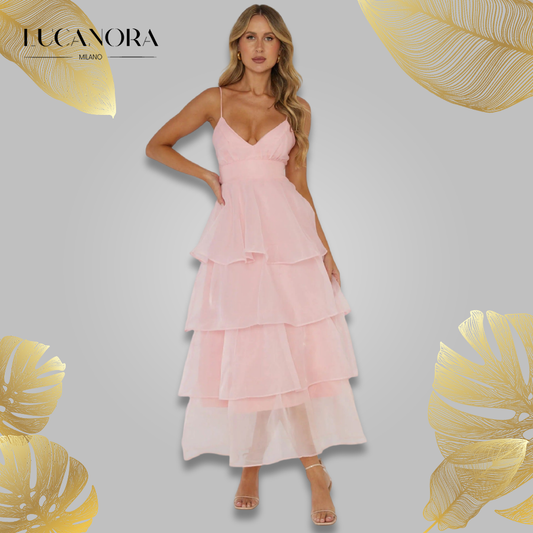 Nina Vidal™ Maxi ruffle dress