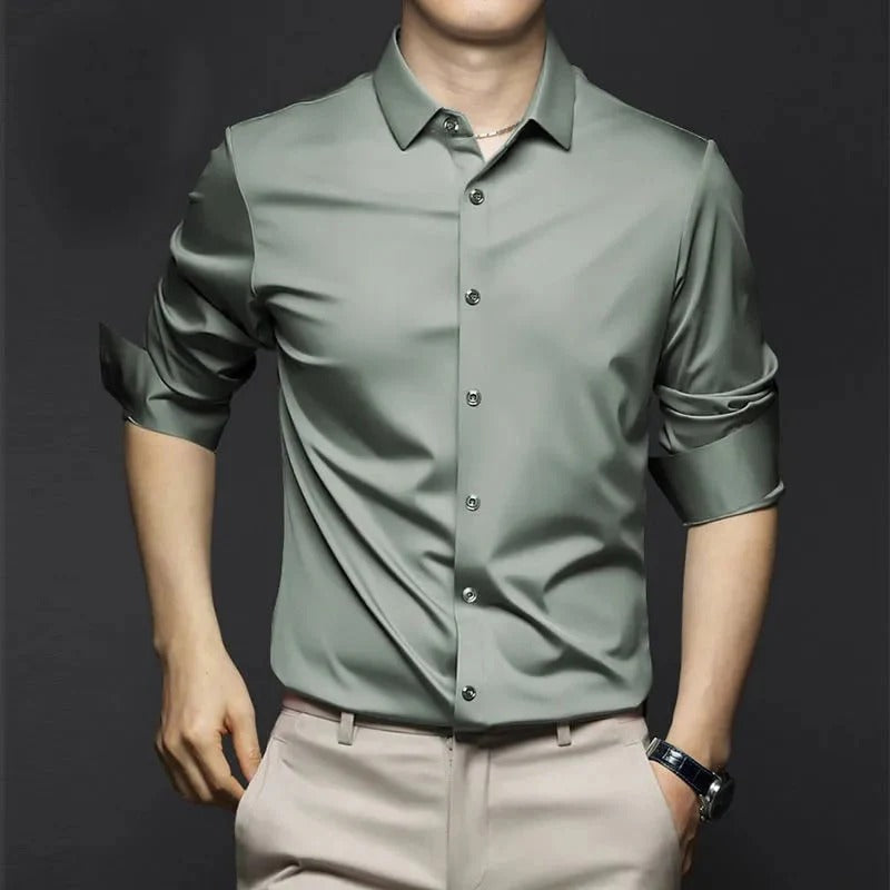 Nino Pannullo™ Men's Classic and Elegant Wrinkle Resistant Shirt
